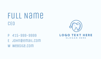 Dental Tooth Orthodontics Business Card Image Preview