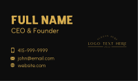 Luxury Company Wordmark Business Card Image Preview