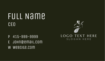 Guitar Instrument Musician  Business Card Image Preview