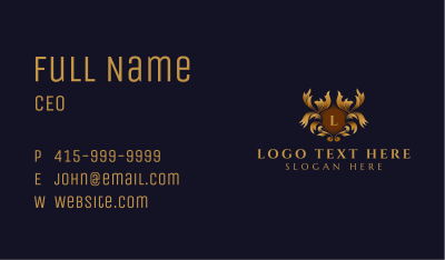 Luxury Royalty Decorative Business Card Image Preview