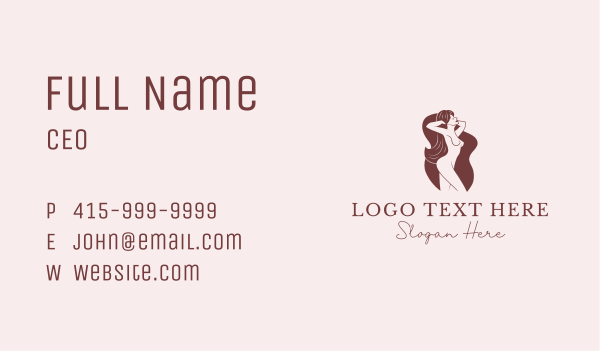 Nude Woman Spa Business Card Design Image Preview