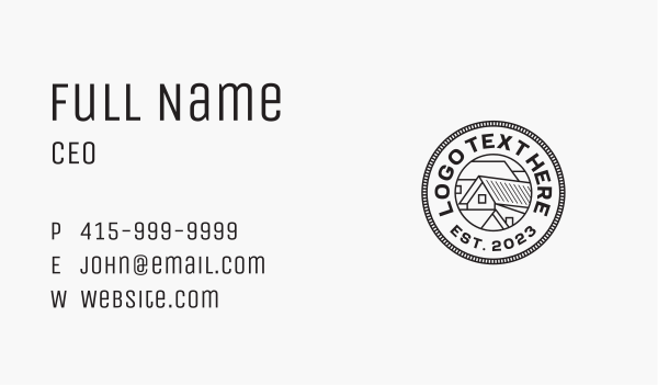 Roofing Residential Construction Business Card Design Image Preview