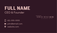 Beauty Wellness Wordmark Business Card Image Preview