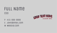 Retro Shadow Wordmark Business Card Image Preview