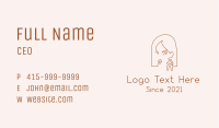 Female Earring Jewelry Business Card Image Preview