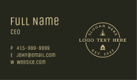 Camping Tent Bonfire Business Card Image Preview