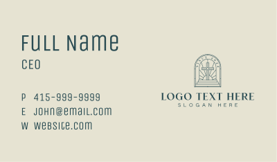 Funeral Christian Cross Business Card Image Preview