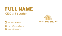Abstract Gold House Business Card Image Preview