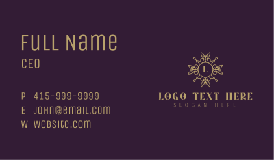 Luxury Mandala Lettermark Business Card Image Preview