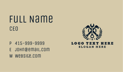 Breaker Bar Wrench Repair Business Card Image Preview