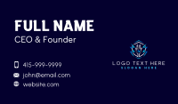 Electricity Lightning Plug Business Card Design