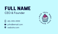 Sprinkle Cupcake Dessert Business Card Design