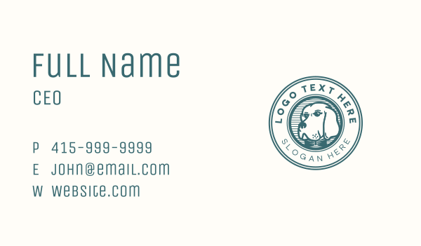 Hipster Bowtie Dog Business Card Design Image Preview