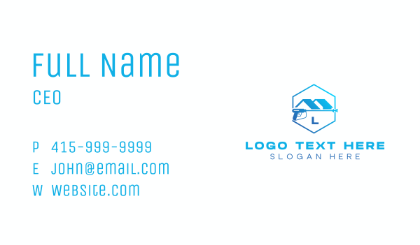 Pressure Washer House Disinfection Business Card Design Image Preview