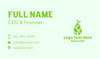Green Pear Fruit  Business Card Image Preview