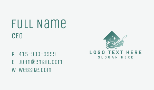 Lawn Mower Landscape Business Card Design Image Preview