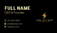 Pixel Lightning Bolt Business Card Preview