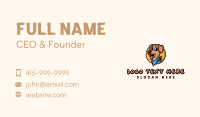 Cartoon Dog Bandana Business Card Design