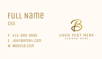 Luxury Cursive Letter B Business Card Image Preview