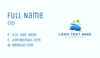 Eco Cleaning Brush Business Card Image Preview