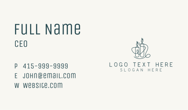 Candle Maker Decoration Business Card Design Image Preview