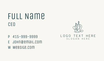 Candle Maker Decoration Business Card Image Preview