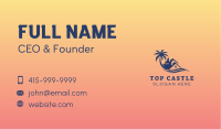 Palm Tree Beach House Business Card Image Preview