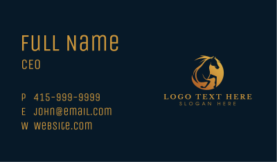Luxury Equine Horse  Business Card Image Preview