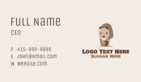 Cute Beaver Character  Business Card Image Preview