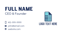 Blue Sheet Business Card Image Preview