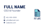 Blue Sheet Business Card Image Preview
