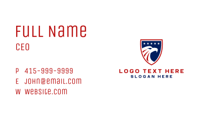 American Eagle Sports Shield Business Card Image Preview