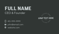 Urban Brush Type Business Card Image Preview