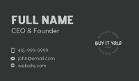 Urban Brush Type Business Card Image Preview