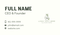 Organic Leaf Home Business Card Design