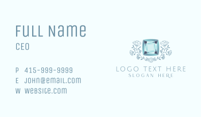 Blue Diamond Luxury Business Card Image Preview