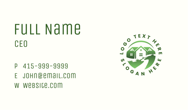 Path Landscaping Realty Business Card Design Image Preview
