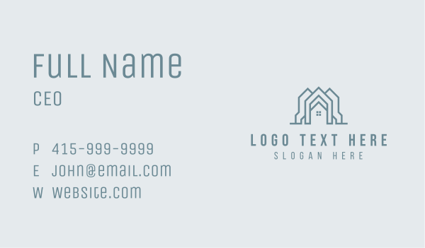 Construction Roof Builder Business Card Design Image Preview