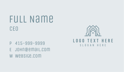 Construction Roof Builder Business Card Image Preview