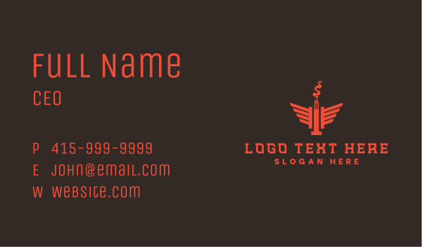 Nicotine Vape Wing Business Card Design Image Preview