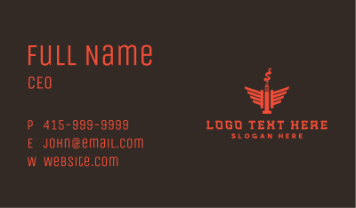 Nicotine Vape Wing Business Card Image Preview