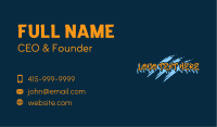 Skater Creative Wordmark Business Card Image Preview
