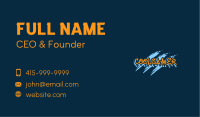 Skater Creative Wordmark Business Card Design