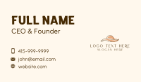 Brown Fashion Hat Business Card Image Preview
