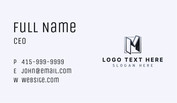 Media Advertising Firm Letter M Business Card Design Image Preview