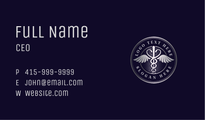 Caduceus Health Clinic Business Card Image Preview