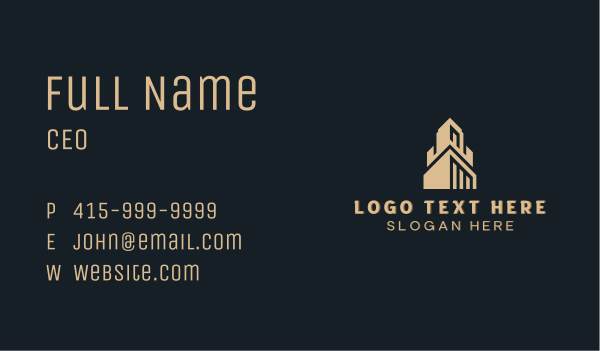 Real Estate Building Property Business Card Design Image Preview