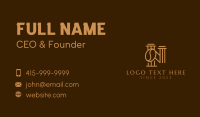 Gold Letter N Coffee  Business Card Preview