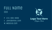 Blue Whirlpool Letter Business Card Image Preview
