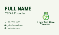 Green Outline Fruit  Business Card Image Preview